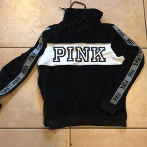 Pink brand Velour sweatshirt brand new